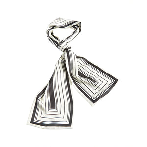 CHALK ISLA SCARF BLACK AND CREAM