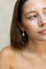 Load image into Gallery viewer, Tirua Clear Quartz and Gold Earrings
