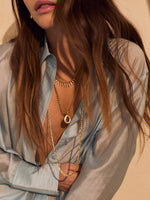 Load image into Gallery viewer, Spike Drop Necklace Gold
