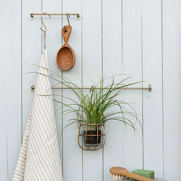 BRASS TOWEL BAR MEDIUM