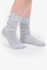 Load image into Gallery viewer, Breathe Long Socks Pale Grey
