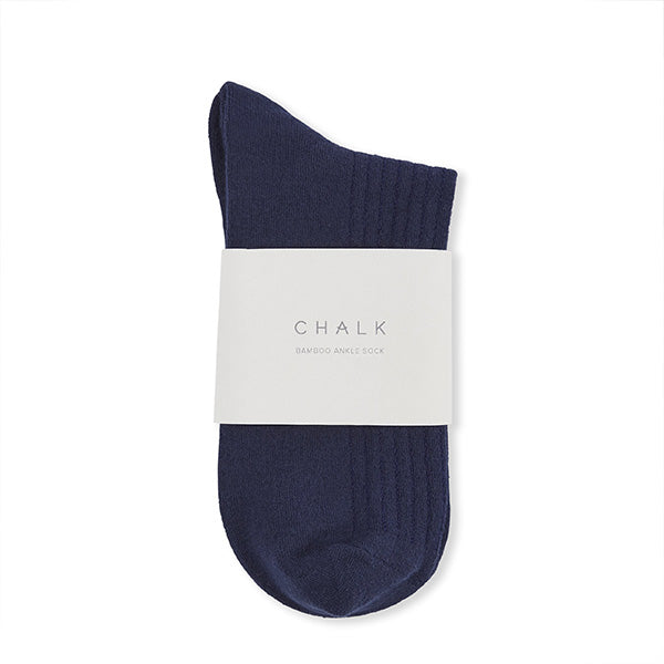 BAMBOO ANKLE SOCKS NAVY AND WHITE STRIPE