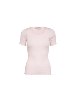 Load image into Gallery viewer, MosMosh Elaine Seamless Silk Tee Ballet Slipper Pink
