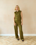Load image into Gallery viewer, Chalk Sally Waistcoat Avocado
