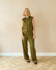 Chalk Sally Waistcoat Avocado