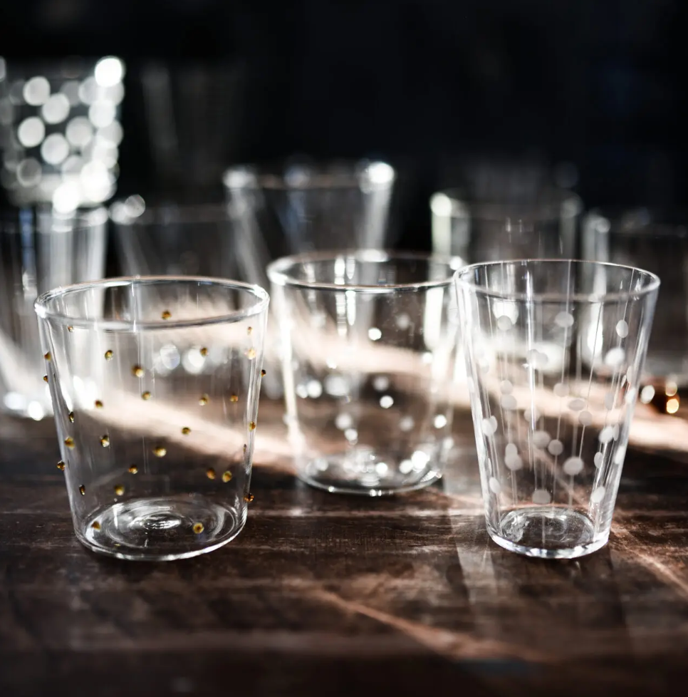 Tivoli Drinking Glass Dotted