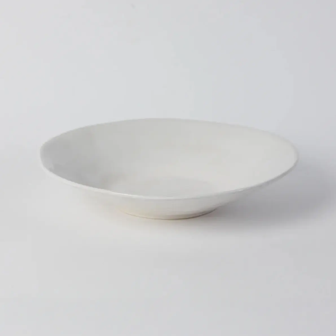 Large Ceramic Salad Bowl Mathilde Cream