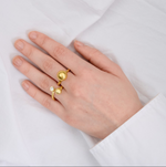 Load image into Gallery viewer, Betty Ball Ring Large Gold
