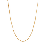 Load image into Gallery viewer, Long Necklace Ball Detail Gold 70cm
