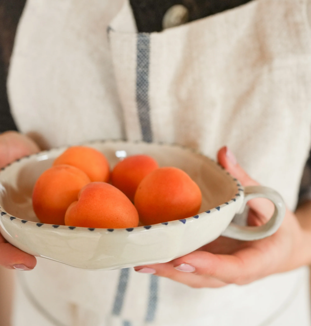 Hand Painted Botanic Dish Ink
