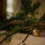 Load image into Gallery viewer, Jingle Bell Garland on Velvet Ribbon
