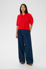 Load image into Gallery viewer, Part Two Vernoni Cardigan Bright Red
