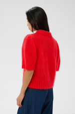 Load image into Gallery viewer, Part Two Vernoni Cardigan Bright Red
