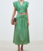 Load image into Gallery viewer, Suncoo Freya Green Skirt

