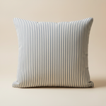 Load image into Gallery viewer, Jasper Square Cushion Ticking Fabric Navy
