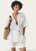Load image into Gallery viewer, Part Two White Cotton Shorts
