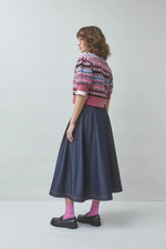 Load image into Gallery viewer, Suncoo Woven Denim Midi Skirt
