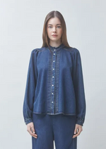 Load image into Gallery viewer, Suncoo Dark Denim Blouse Lizzy
