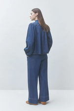 Load image into Gallery viewer, Suncoo Dark Denim Blouse Lizzy
