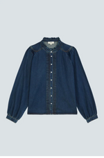 Load image into Gallery viewer, Suncoo Dark Denim Blouse Lizzy
