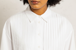 Load image into Gallery viewer, Suncoo Woven Pleat Blouse Loeli White
