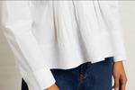 Load image into Gallery viewer, Suncoo Woven Pleat Blouse Loeli White
