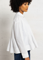 Load image into Gallery viewer, Suncoo Woven Pleat Blouse Loeli White
