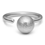Load image into Gallery viewer, Betty Ball Ring Medium Silver
