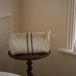 Load image into Gallery viewer, Linen Washbag Blue Stripe Large Small
