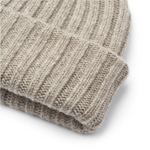 Load image into Gallery viewer, Kari Lambswool Beanie Hat Stone Grey
