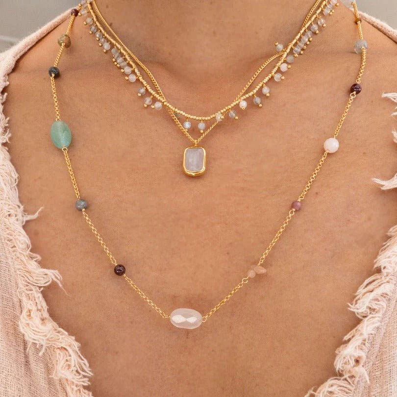 NN03 Rey Necklace Rey Labradorite