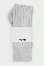 Load image into Gallery viewer, Future Long Sock Pale Grey Metalic

