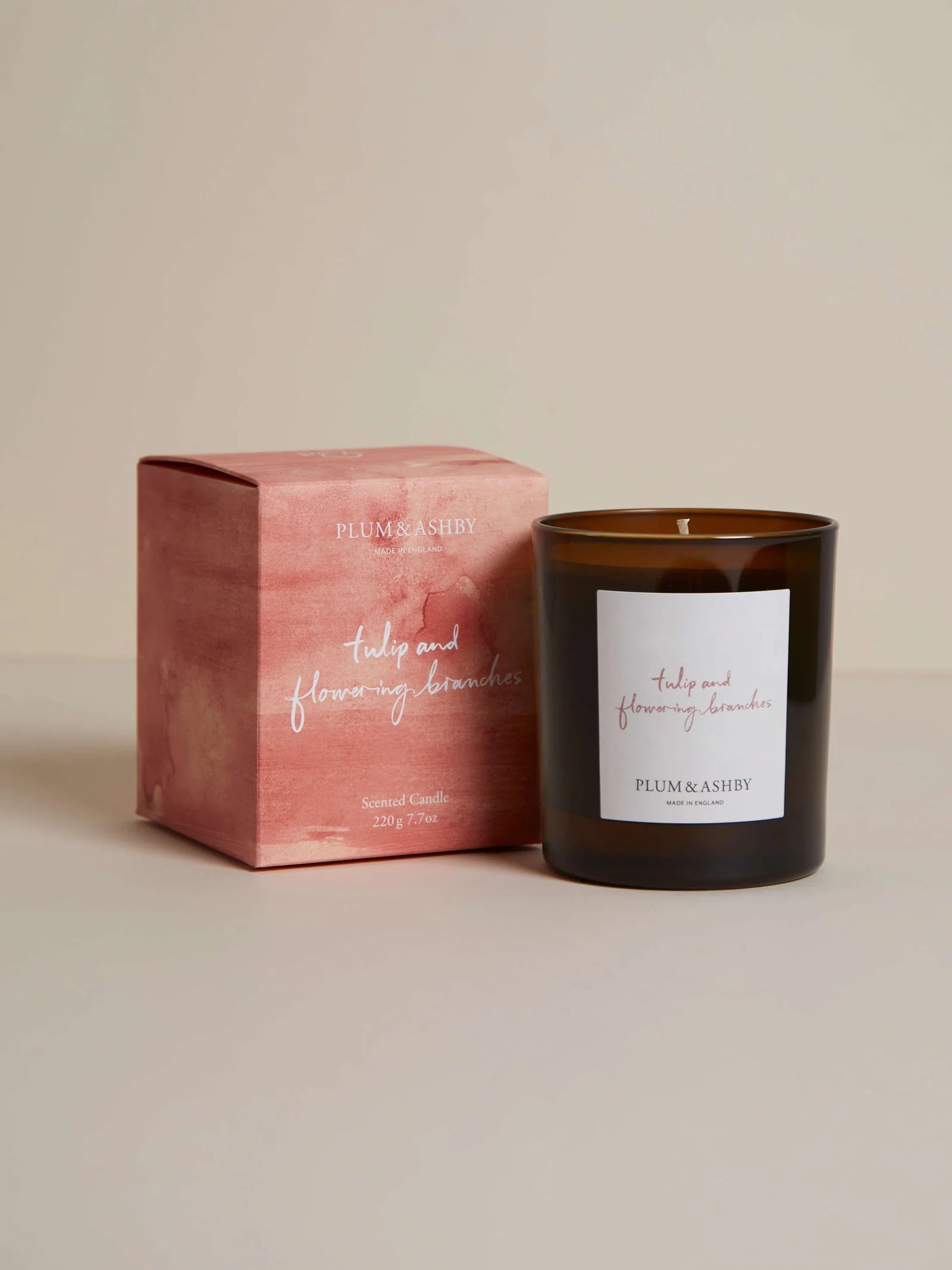 Tulip & Flowering Branches Candle