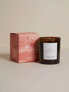 Tulip & Flowering Branches Candle