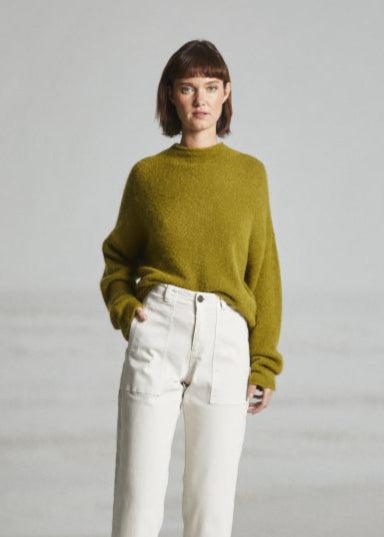 Mat de Misaine Tremel Long Sleeve Jumper Pistachio