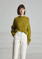 Load image into Gallery viewer, Mat de Misaine Tremel Long Sleeve Jumper Pistachio
