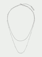 Load image into Gallery viewer, Tala Necklace Silver Double Chain
