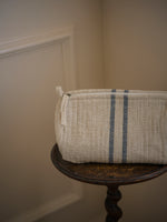 Load image into Gallery viewer, Linen Washbag Blue Stripe Large Small
