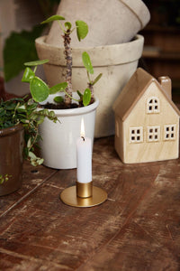 Gold Dinner Candle Holder Simplicity