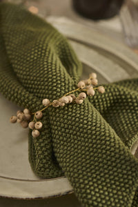 Wire and Wooden Bead Napkin Ring