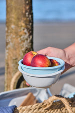 Load image into Gallery viewer, Small Blue Enamel Bowl
