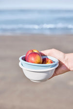 Load image into Gallery viewer, Small Blue Enamel Bowl
