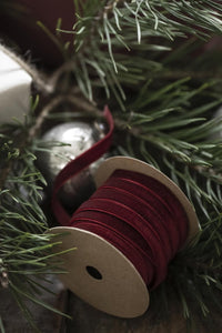 Velvet Ribbon Spool 10m Various Colours