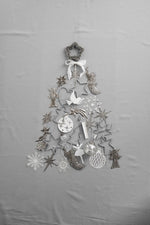 Load image into Gallery viewer, Silver Beaded Star for Hanging

