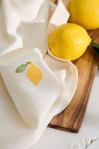 Napkin Summer Lemons Butter Cream