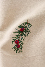 Load image into Gallery viewer, Fabric Napkin Branch with Berries Embroidery
