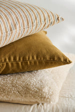 Load image into Gallery viewer, Cushion Elly Mustard And Green Stripes
