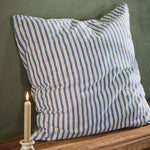 Load image into Gallery viewer, Cushion Elly Blue and Brown Stripes
