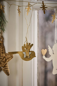 Brass Bird Decoration Gloria Long Tail