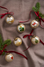 Load image into Gallery viewer, Painted Christmas Ornament 4 Designs To Choose
